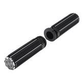 Custom Chrome Gloss Black Handlebar Hand Grips Fit For Harley 2008-UP Touring TBW Applications